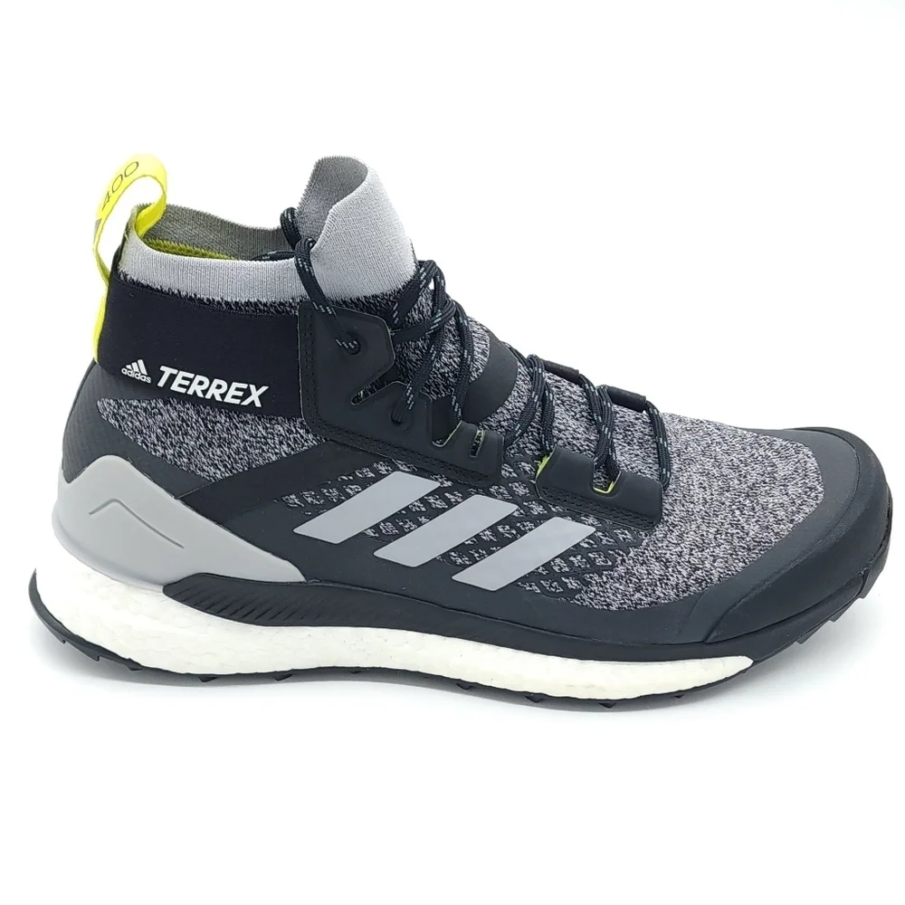 Adidas TERREX FREE HIKER PRIMEBLUE Hiking Shoes Halo Silver Core Black Size 9.5